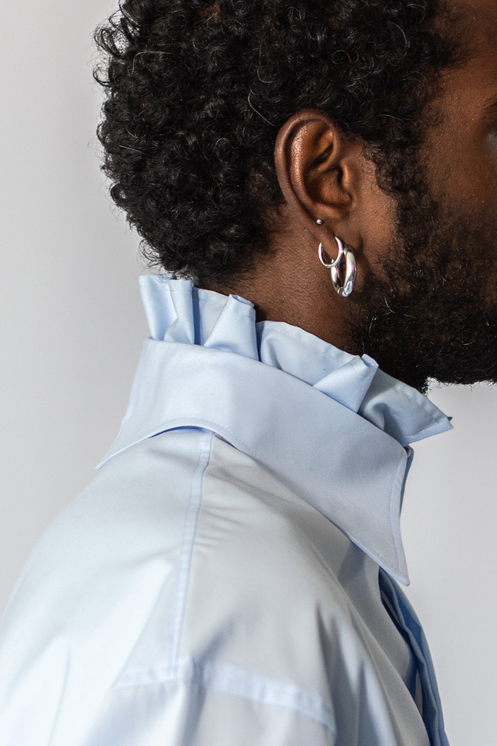 BABYBLUE RUFFLE SHIRT