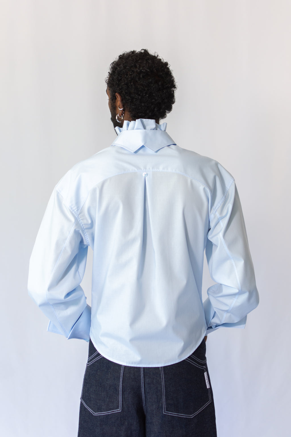 BABYBLUE RUFFLE SHIRT