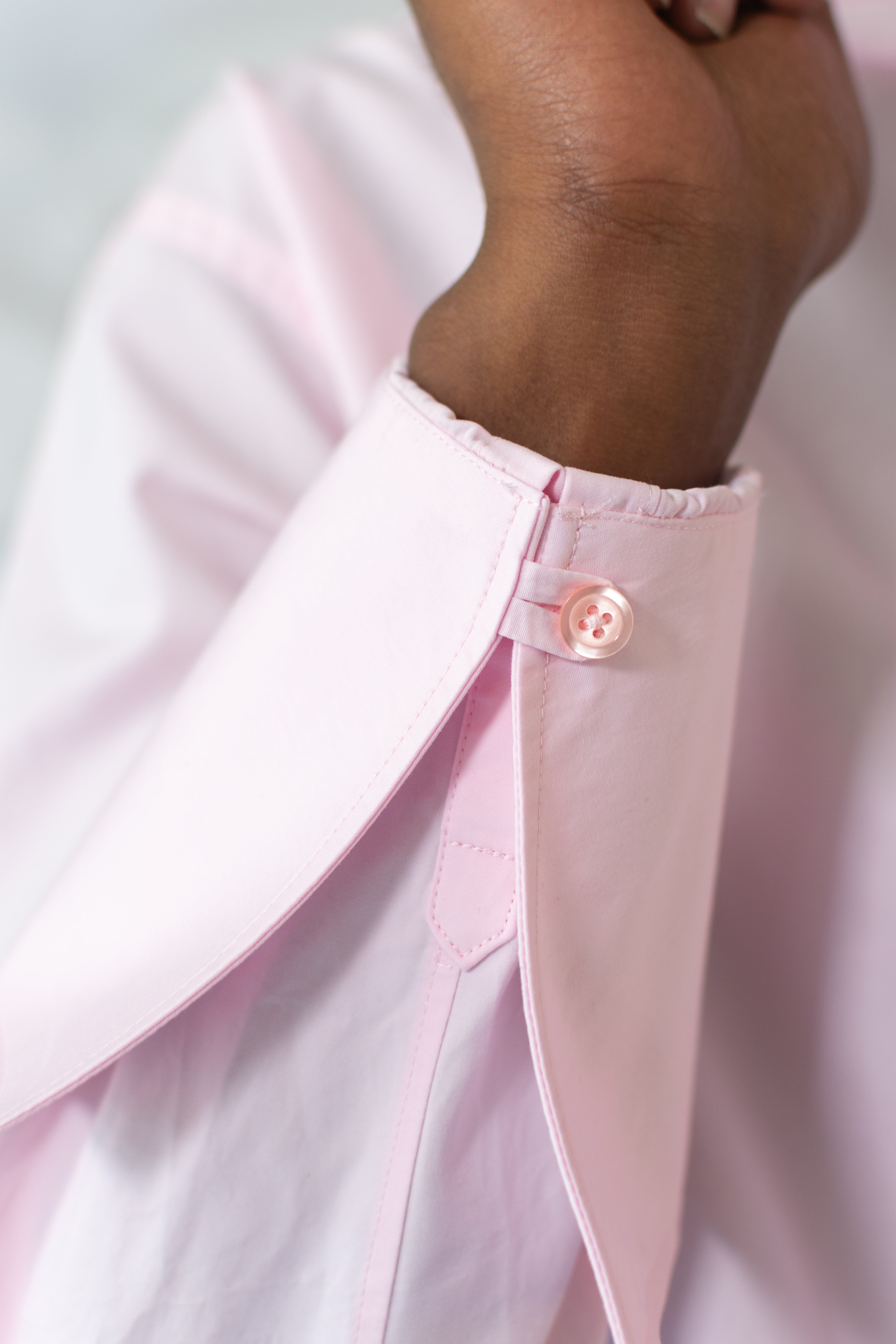 PINK RUFFLE SHIRT
